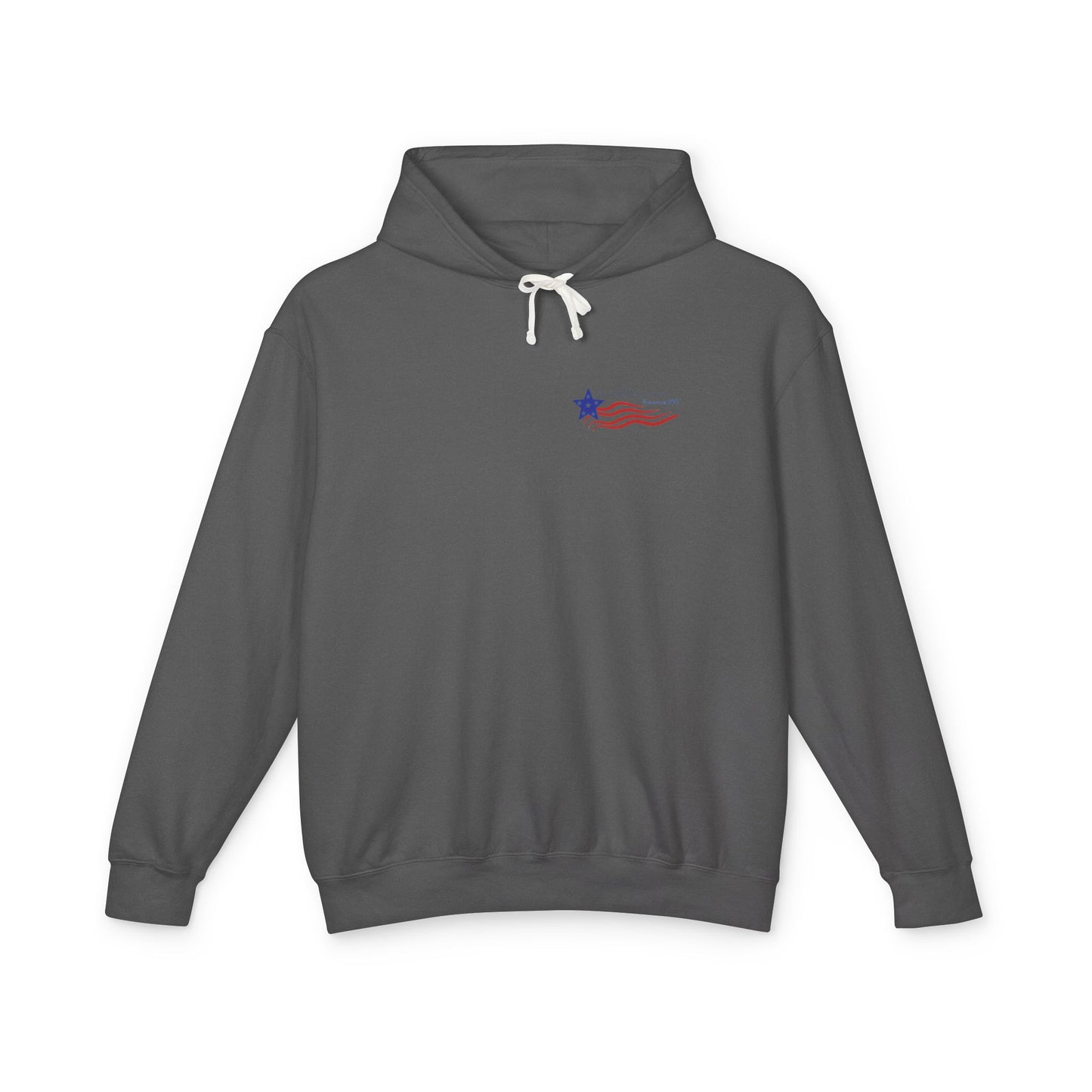 Patriotic Unisex Lightweight Hooded Sweatshirt - Join the Revolution! USA 250, Casual Wear, Gift for Patriots, Fourth of July, Memorial Day