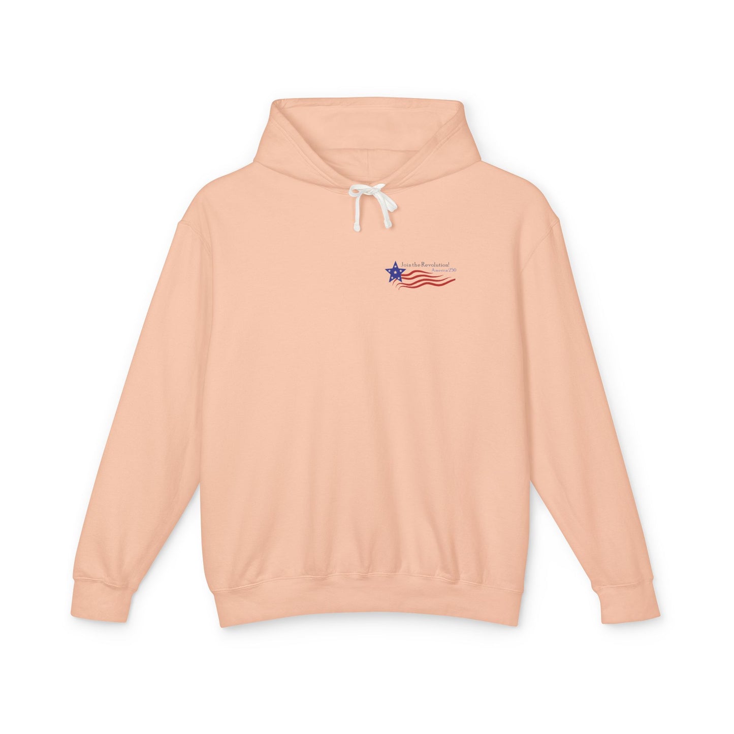 Patriotic Unisex Lightweight Hooded Sweatshirt - Join the Revolution! USA 250, Casual Wear, Gift for Patriots, Fourth of July, Memorial Day