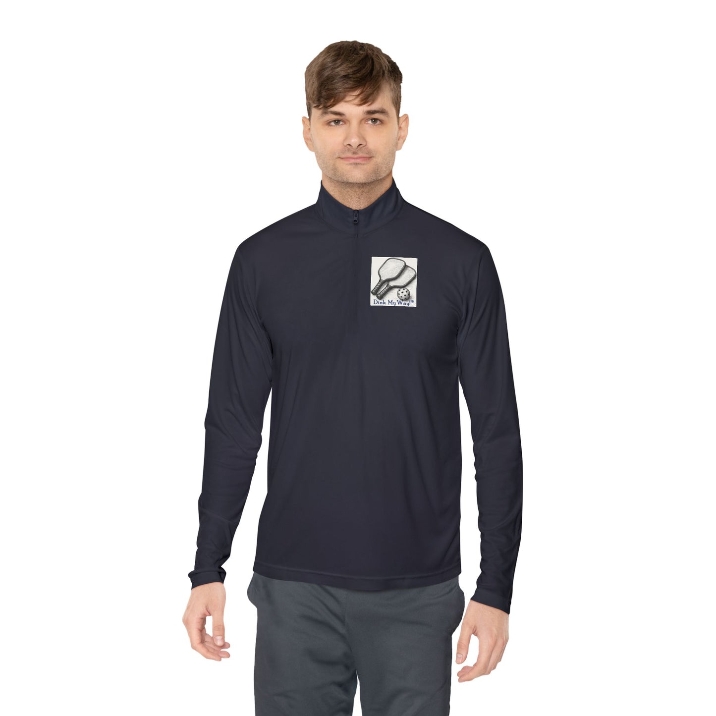 Pickleball  Quarter-Zip Pullover - 'Yes, I Have a Dinking Problem...'