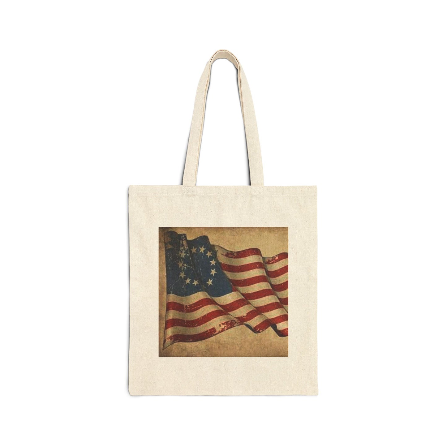 Patriotic Vintage Tote Bag  "It's Not too Late to Join the Revolution"